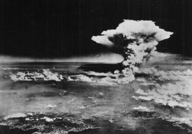 Mushroom cloud over Hiroshima 6. August 1945